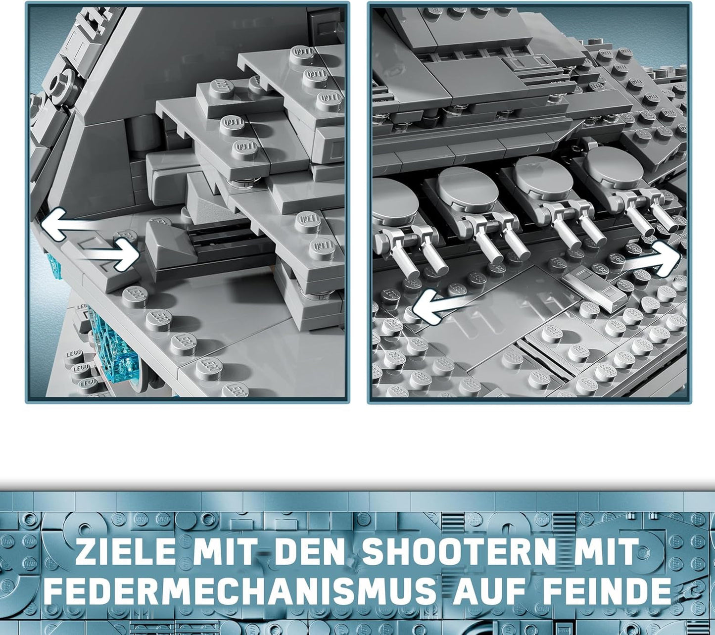 LEGO Star Wars Imperial Star Destroyer, ruimteschipset, bouwspeelgoed, Darth Vader en Cal Kestis speelset, verjaardagscadeau voor jongens, meisjes en fans 75394 Bouwsets Besuche in LEGO-Store
