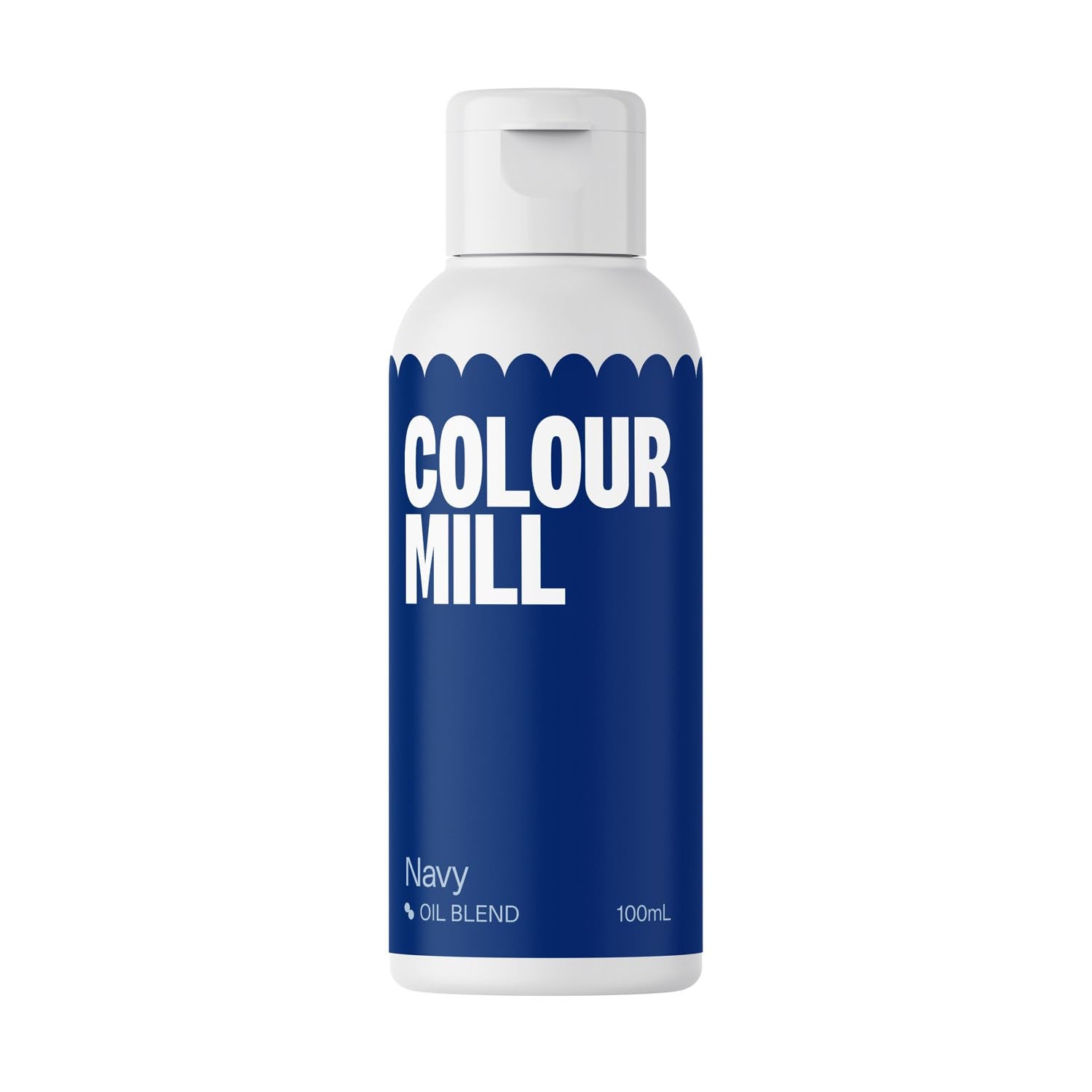 Color Mill Blend kleurstof op oliebasis, marineblauwe kleur - Kleurstof voor chocolade, fondant, muffins, cakes, bakken, bitterkoekjes - Kleurstof voor het decoreren van taarten - 100 ml