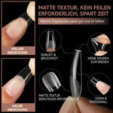 Ballerina Gel Nagel Tips 216 stks 12 Maten Zachte Gel Nagel Tips Volledige Dekking Nagelverlenging Set Semi Matte DIY Thuis Kunst