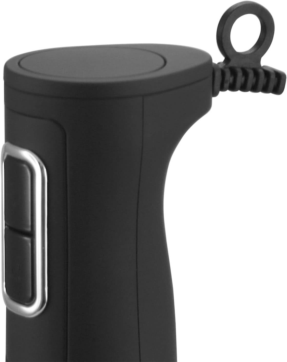 Emerio HB-111446 Keukenmixer, TESTSIEGER Preis/Leistung, Gummierter Rutschfester Griff, Edelstahl, Bpa-Frei, Schwarz, 250W Keuken Naty Shop