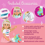 Glitter Girls - Sunnie-poppen - Sunnie gelede pop 36 cm - blond haar en groene ogen - speelgoed vanaf 3 jaar