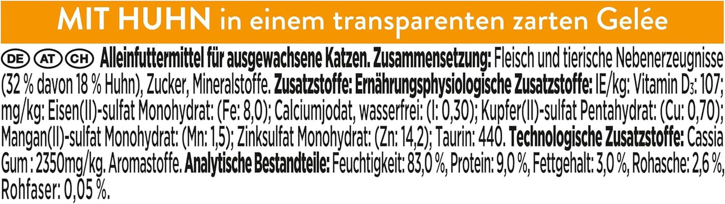 Revelations, Katzenfutter nass in Gelée, met Huhn, 24er-pakket (24 x 57 g)