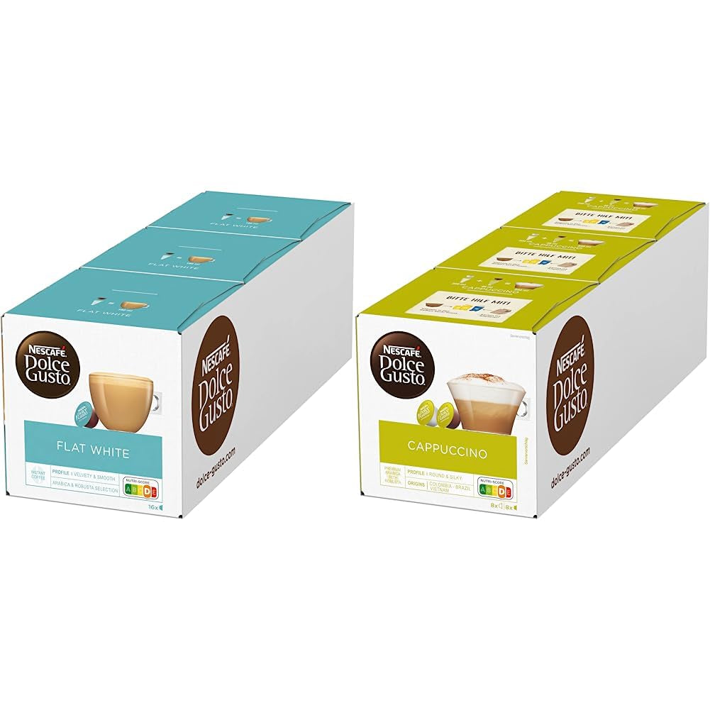 Flat White, 48 Kaffeekapsel & Cappuccino, 48 Kaffeekapsel
