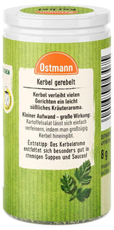 Ostmann Gewürze - Kerbel gerebelt | Kräuternote voor Lammgerichten en handige Eintöpfe | 8 g in Der Streudose