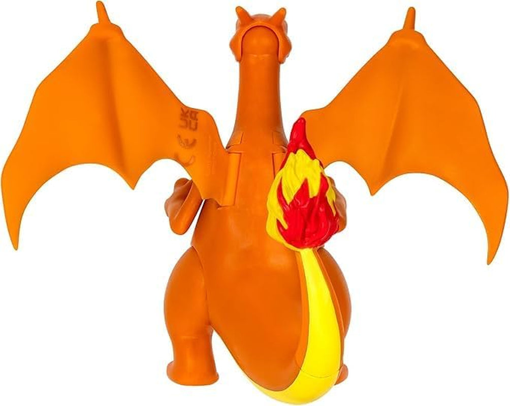 Pokémon PKW0368 - Battle Feature Figure - Glurak Officieel beweegbaar figuur 11,5 cm Actiefiguren Naty Shop