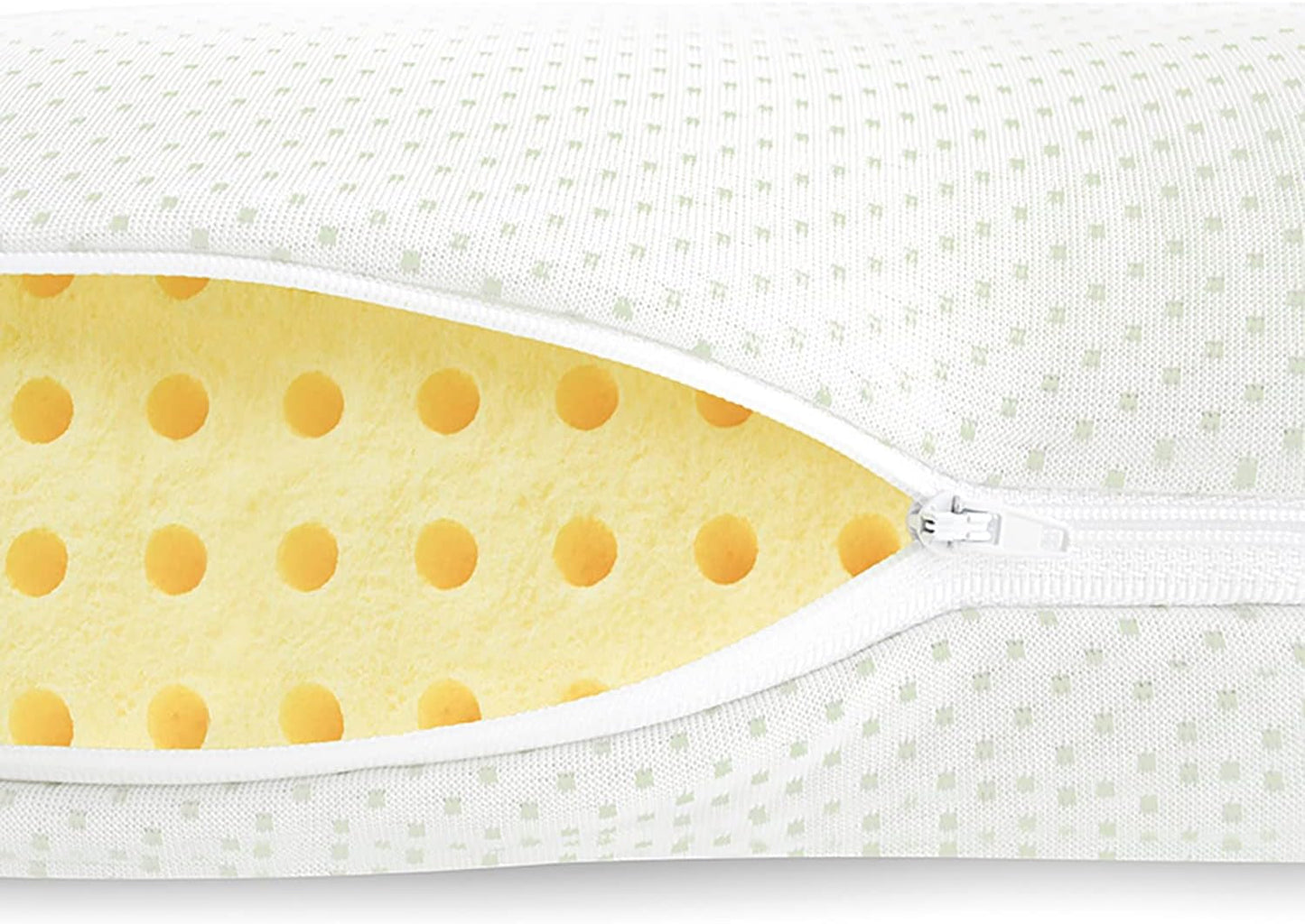 Mister Sandman Ergonomisch kussen 40X80, nekkussen met Aloë Vera kussensloop, Visco kussen Perfect voor buikslapers, rugslapers en zijslapers, kussen van traagschuim Cervicale orthopedische kussens Naty Shop