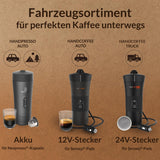 Handpresso - Handkoffie Auto 21000 | 12V auto-espressomachine - 12 volt espressomachine voor auto's | Senseo Pad espressomachine voor auto's - 12V reis-espressomachine | 12 Volt espressomachine voor campers