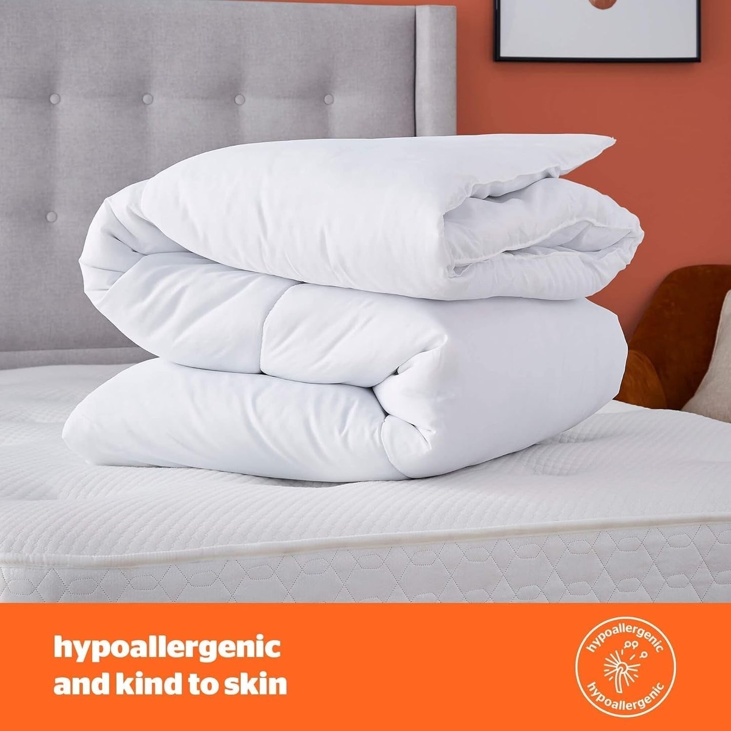 Silentnight so Snug 534222GE dekbed voor kingsize bed, 15 Tog, warm, gezellig, dik, hypoallergeen en machinewasbaar, wit, kingsize bed Quilts en dekbedden Naty Shop