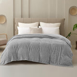 Good Nite Comfortdeken Pluizige deken 150 x 200 cm Zachte microvezel sprei Bankdeken Comfortdeken Warme fleecedeken voor bank en bed Slaapkamer Kantoor Grijs Good Nite bedden en dekens