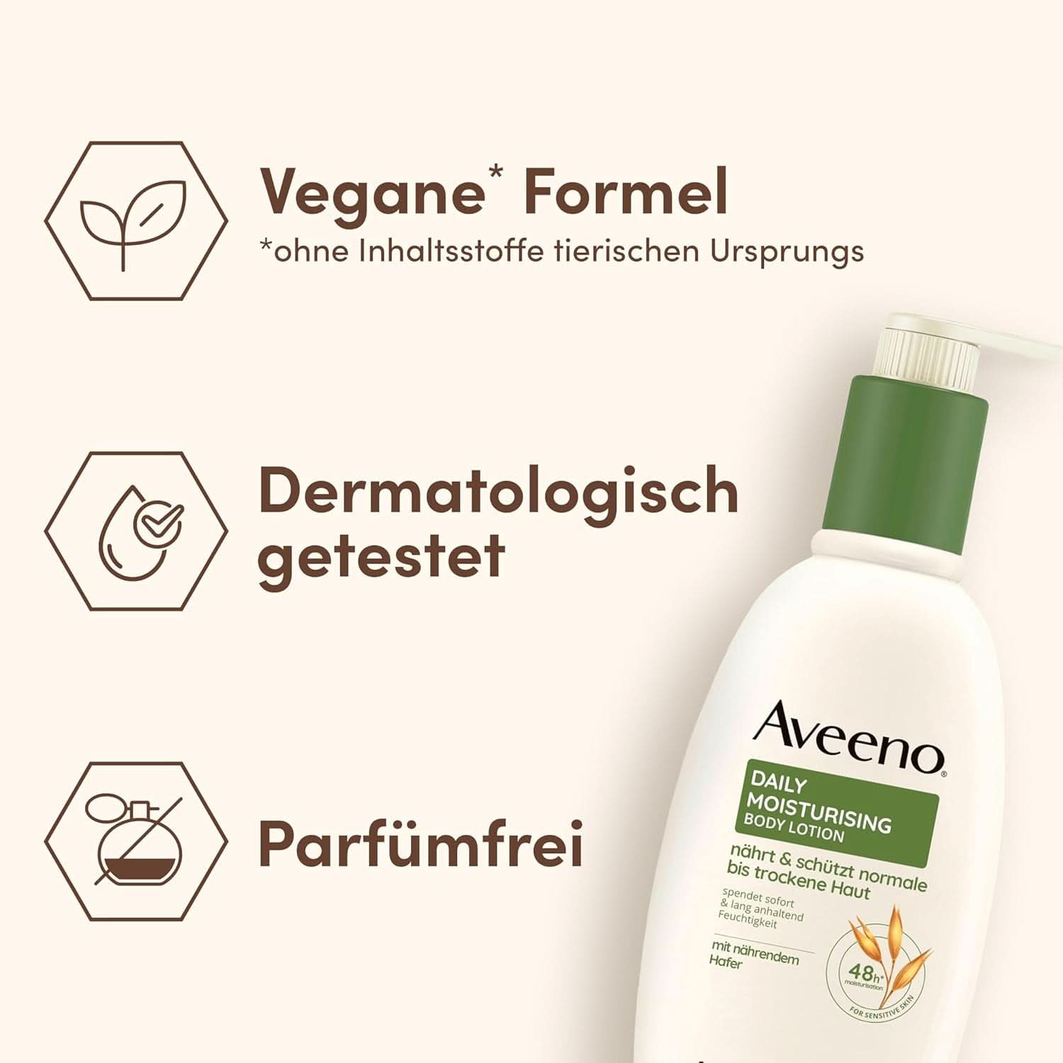 Aveeno Dagelijkse vochtinbrengende bodylotion, 300 ml Cosmetica en schoonheid Naty Shop
