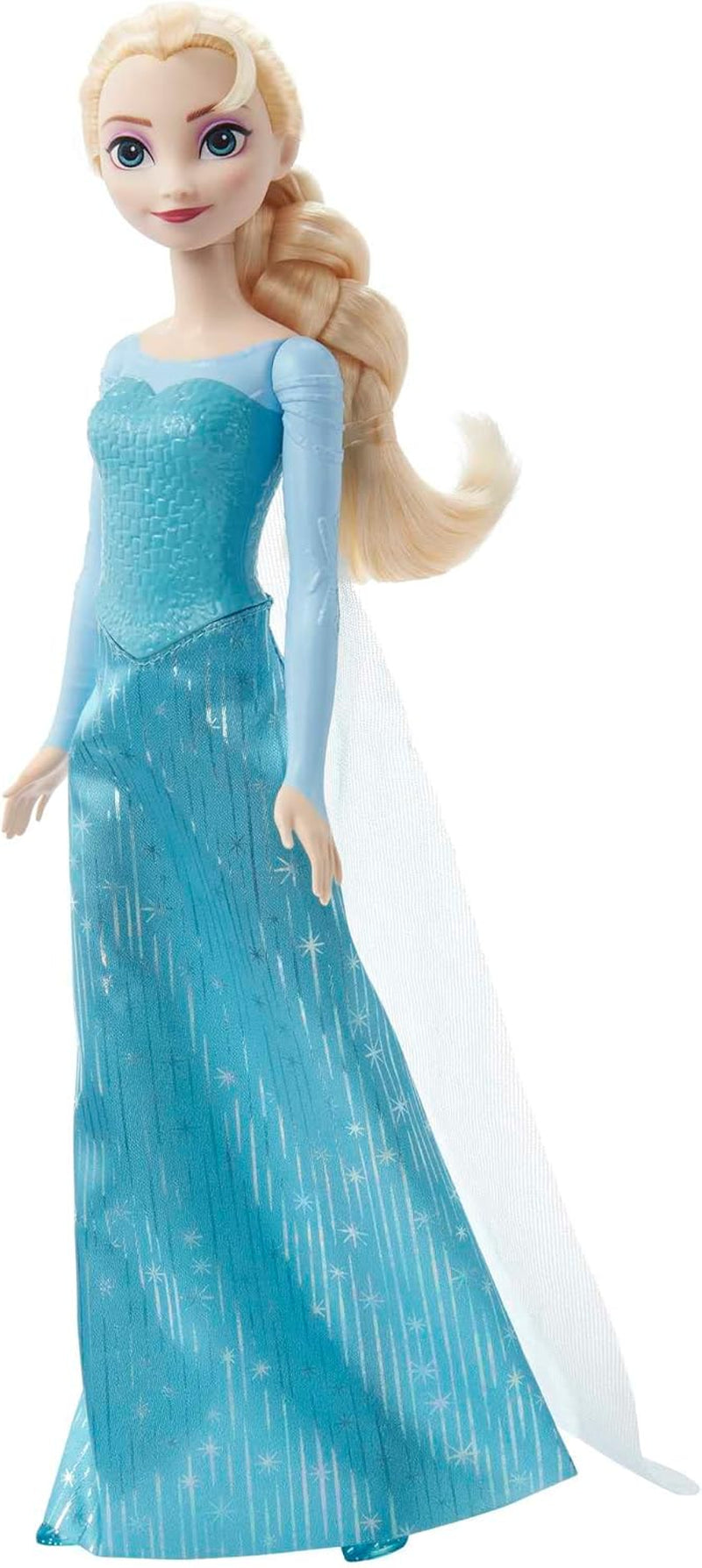Elsa Mattel Disney Frozen pop, bevroren pop, kambaar blond haar, positioneerbaar, afneembare schoenen, Disney geschenken, speelgoed vanaf 3 jaar, HLW47