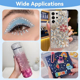 Harz Strasssteine ​​4200 Stuks Strass Kristalle 1Mm-5Mm Gemischte Kinder Bastelsachen Kit Mit Strass Mit Picking Pinzette en Stift Für DIY Nägel Kleidung Kunsthandwerk Gemischt Becher Party (A)