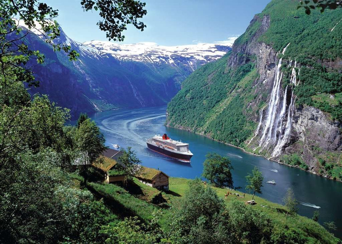 Ravensburger Puzzel 12000475 - Noorse Fjord - Puzzel van 1000 stukjes voor volwassenen en kinderen vanaf 14 jaar, Noorse landschapspuzzel Puzzel Naty Shop