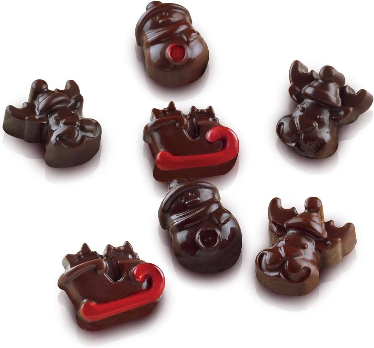 Silikomart 199194, voor chocoladepralines, wintermotief Kitchen Naty Shop