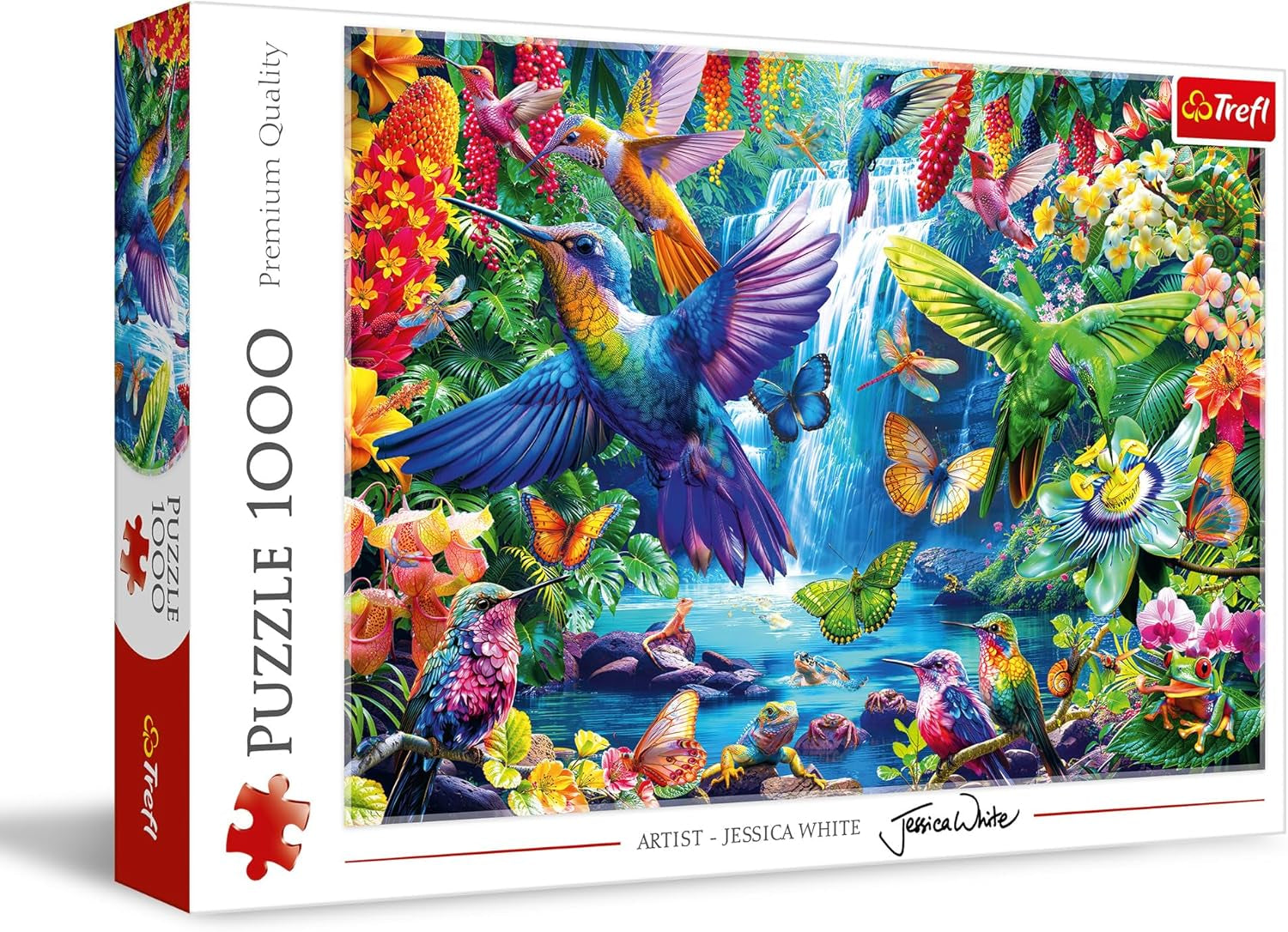 Trefl 10880 Kolibries in de tropen 1000 stukjes - DIY-vogelpuzzel, creatief entertainment, voor volwassenen en kinderen vanaf 12 jaar, veelkleurige puzzel Naty Shop standaardtitel
