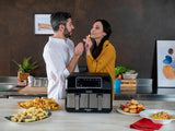 Kenwood Khealthy Twin Airfryer, 8L (2X4L), dubbele kamer, 8 programma's, Dual Cook & Sync Finish-functie, touchscreen Apparaten Naty Shop