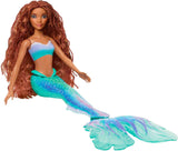 Mattel Disney Ariel - De kleine zeemeerminpop, geïnspireerd door de kleine zeemeerminfilm, zeemeerminspeelgoed, positioneerbaar, Disney-cadeaus, speelgoed voor kinderen vanaf 3 jaar, HLX08