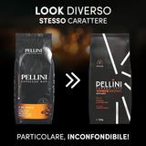 Pellini N.82 Vivace, Kaffeebohnen für Espresso 1 kg, Arabica- en Robusta-Mischung mit Kräftigem en Ausgefungem Gesmack, Mittlere Röstung