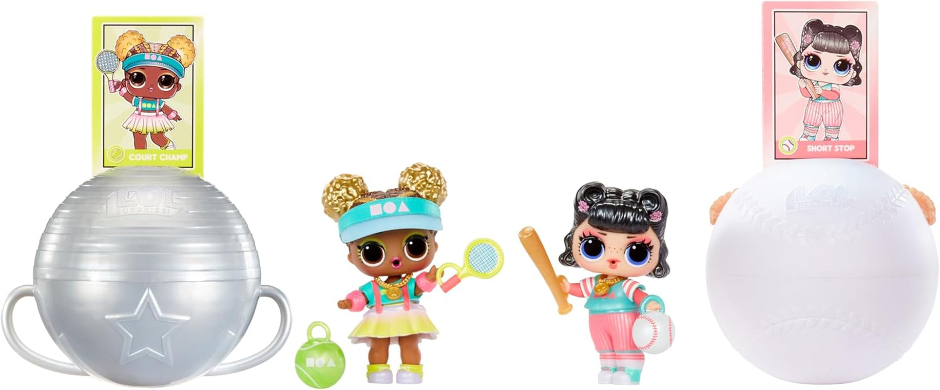 LOL Verrassing! All-Star Sports Vault Tots-collectie - Inclusief 1 pop, gepantserde verpakking, 12 verzamelpoppen, 8 accessoires voor het uitpakken, ideaal voor kinderen vanaf 4 jaar, Roze