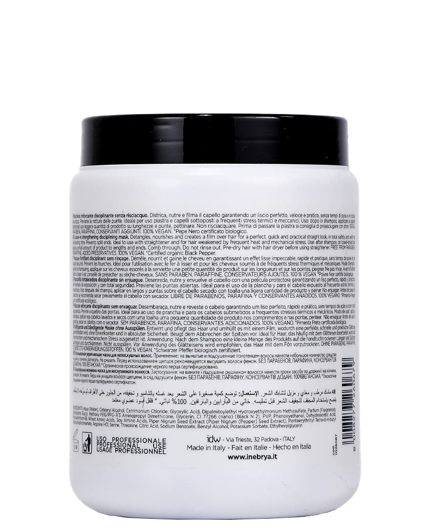 Zwarte peper ijzeren masker 1000ml Naty Shop haarmasker