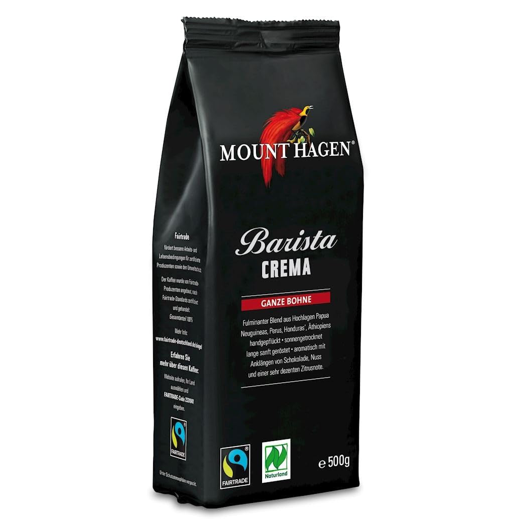 Barista Roomkoffie Hele Bonen Bio FT Naturland 500g