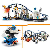 LEGO 31142 Creator 3-in-1 ruimteachtbaan speelgoedset voor kinderen met werkende karren, kan worden omgebouwd tot een vrije val-toren of carrousel met raketten en gloeiende stenen Bouwsets