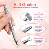 100 Stk Nail Art Schwamm Mit Metallgreifer, Nailart-Zubehör, Baby Boomer, Rendering-Werkzeuge Mit Greifer-Blöcken, Maniküre-Gradient Nail Art Schwamm, voor Pinselset, Nägel, Nageldesign-Zubehör