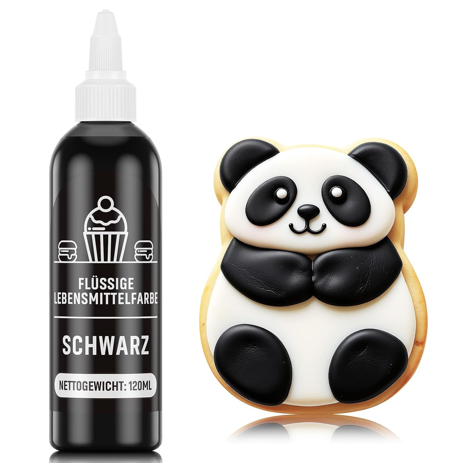 Rode kleurstof 120 ml, zeer geconcentreerde en suikervrije vloeibare kleurstof voor bakken, cakes, bitterkoekjes, glazuur, fondant, koekjes, donuts