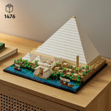 LEGO 21058 Architectuur De Piramide van Cheops Bouwpakket voor ambacht als creatieve hobby, cadeau-idee voor volwassenen, mannen, vrouwen, moeder, vader, creatieve activiteit, beroemde bezienswaardigheden Collectie Bouwsets Besuche in LEGO-Store
