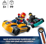 LEGO City Skelters met chauffeurs, set van 2 minifiguren, chauffeurs en raceauto's, speelgoedauto's voor jongens en meisjes van 5 jaar oud, leuk cadeau voor kinderen 60400 Bouwsets Besuche in LEGO-Store