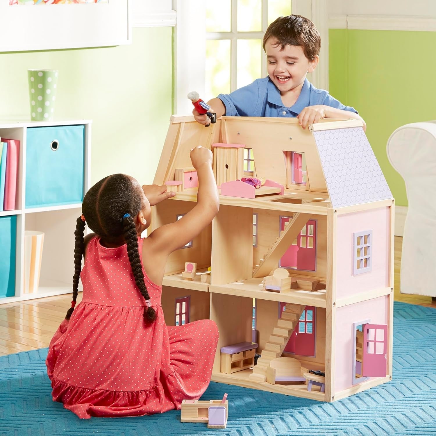 Melissa & Doug houten poppenhuis