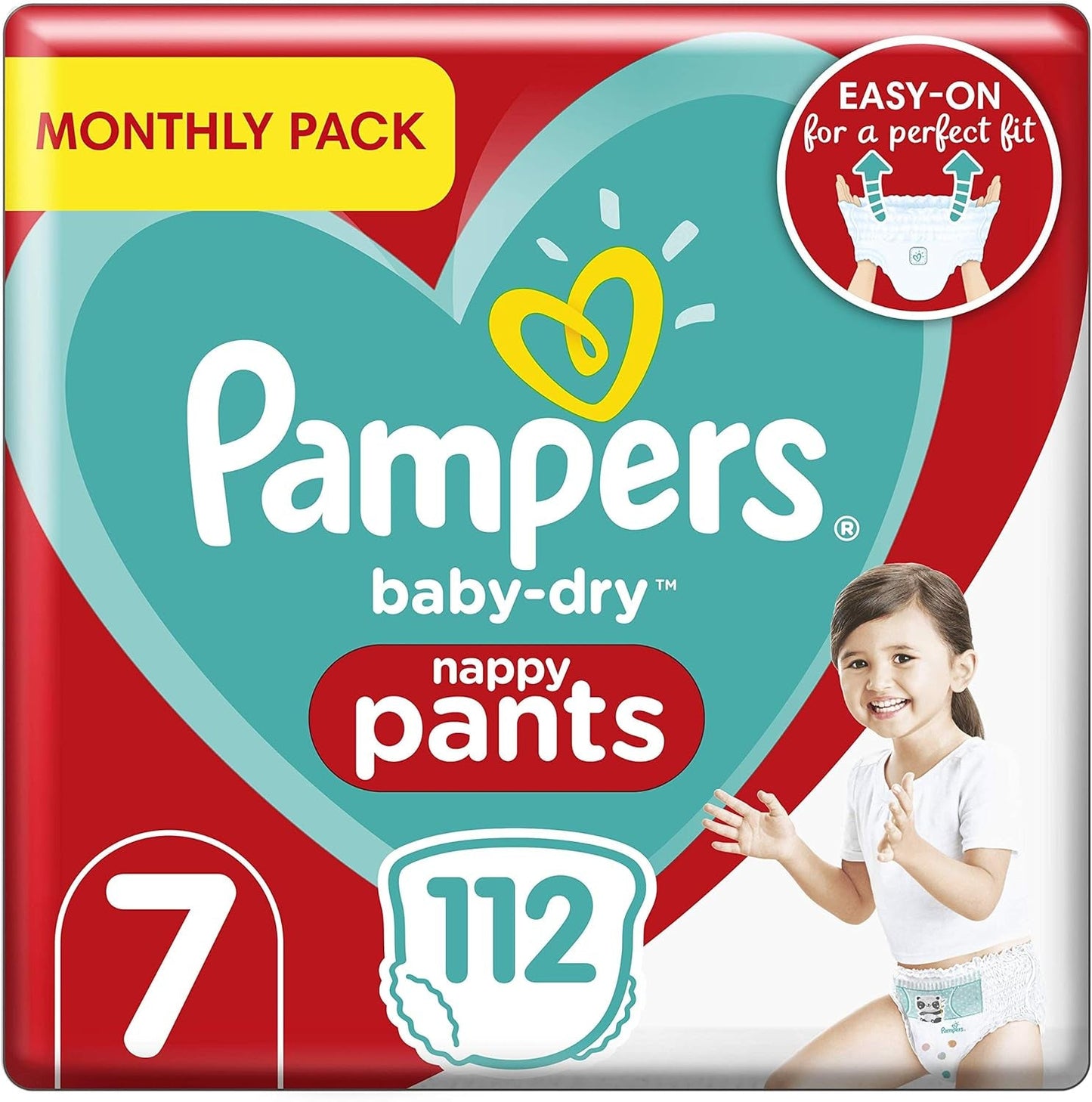Pampers (oude versie), slipje, maat 4, 9 kg-15 kg, pakket van drie (1 x 88 luiers)