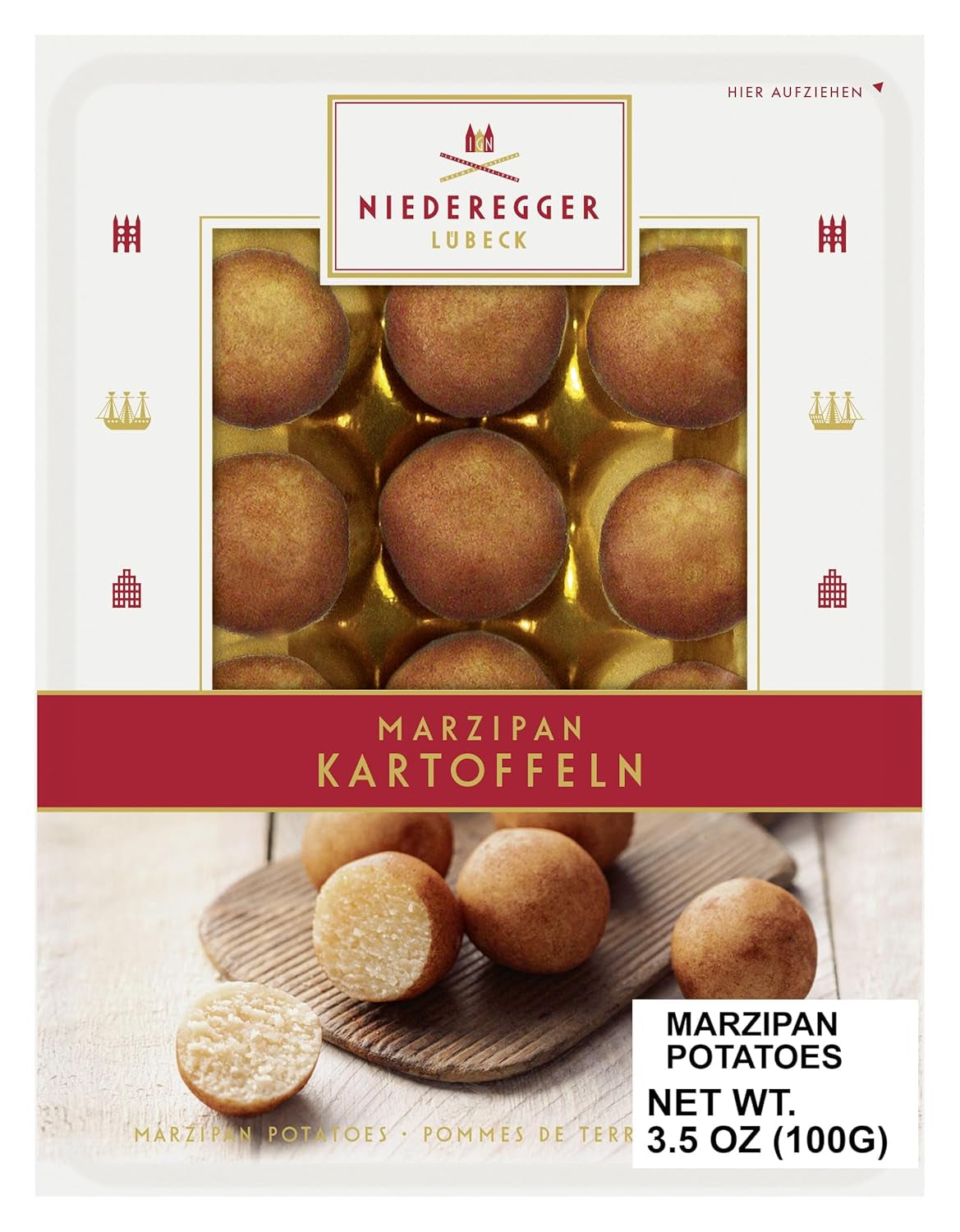 Aardappelen met Niederegger-marsepein 100g