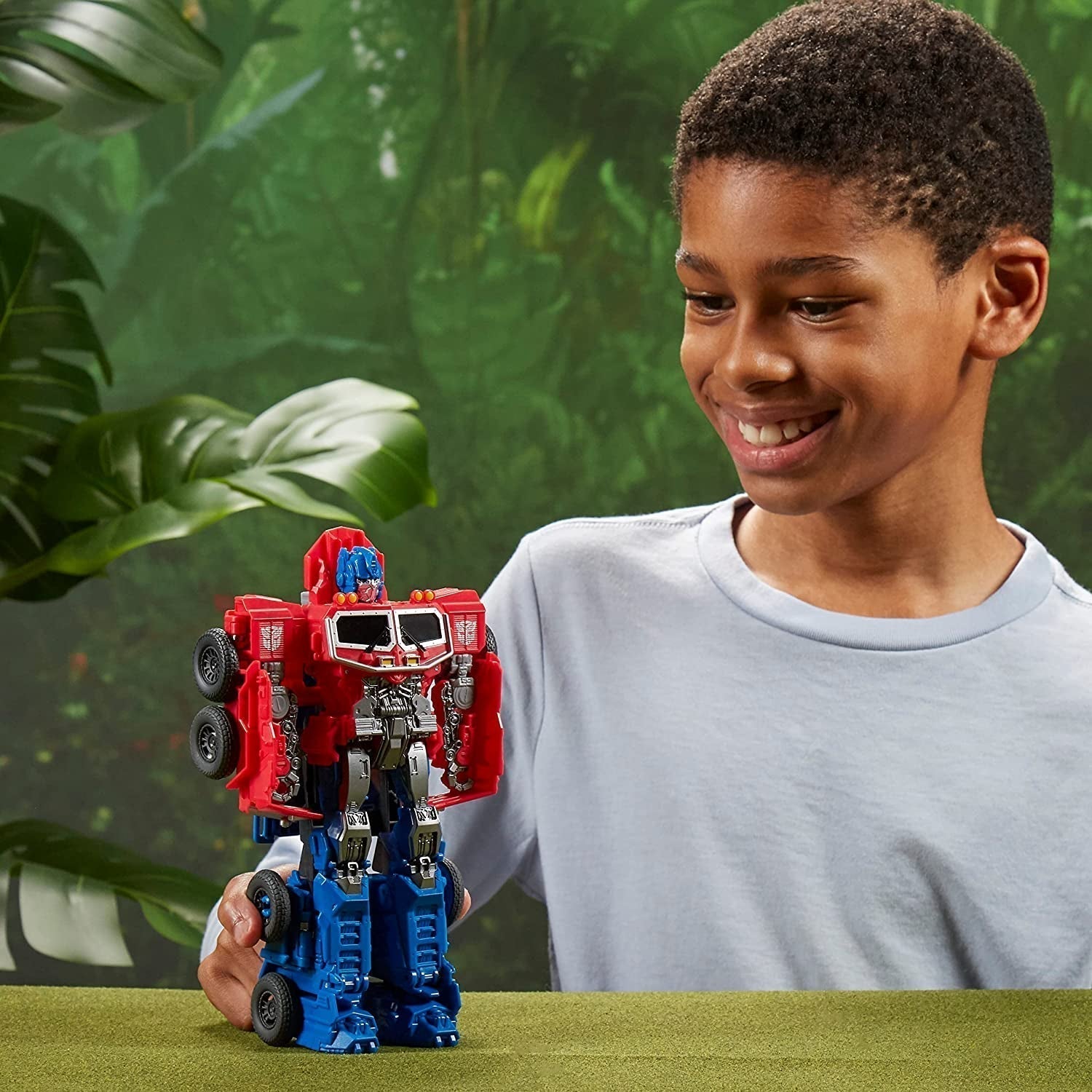 Transformers speelgoed voor de film Rise of the Beasts, Smash Changer Optimus Prime figuur van 6, 22,5 cm Actiefiguren Naty Shop