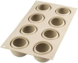 Silikomart, Vorm voor Tartufo-siliconencakes, 8 enkele poorten, Ø 62 H 52 mm Keuken Naty Shop