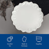 Villeroy & Boch Toy's Delight Royal Classic 8-delige serviesset, vaatwasser- en magnetronbestendig, wit, borden, 4-persoons serviesset, kerstservies, speelgoed, premium porselein