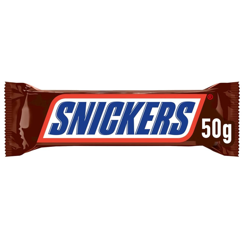 Snickers Chocoladereep Pinda Karamel 5 Reep | Snackvoetbal | (1x5x50g)