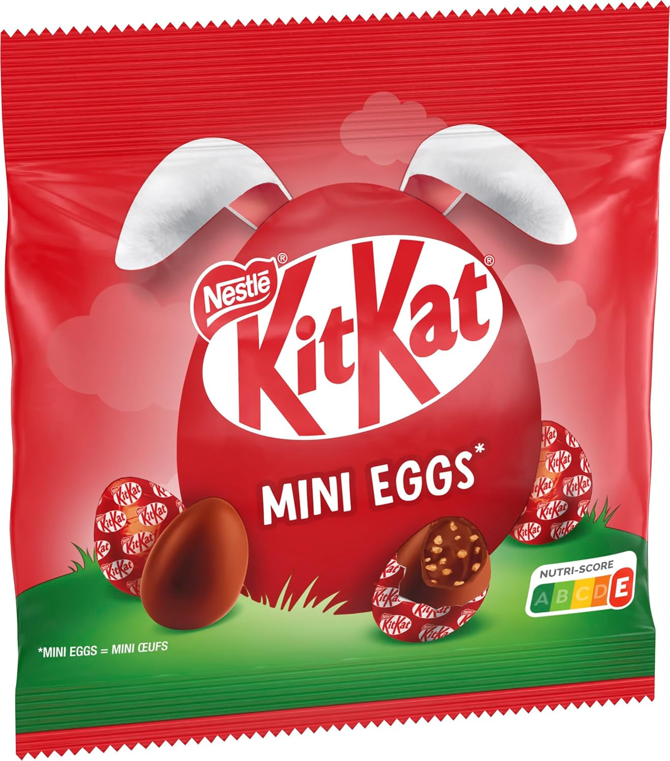 NESTLÉ Mini-eieren, kleine melkchocolade-eieren met romige vulling en knapperige stukjes, 1 pakje (1 x 89 g)