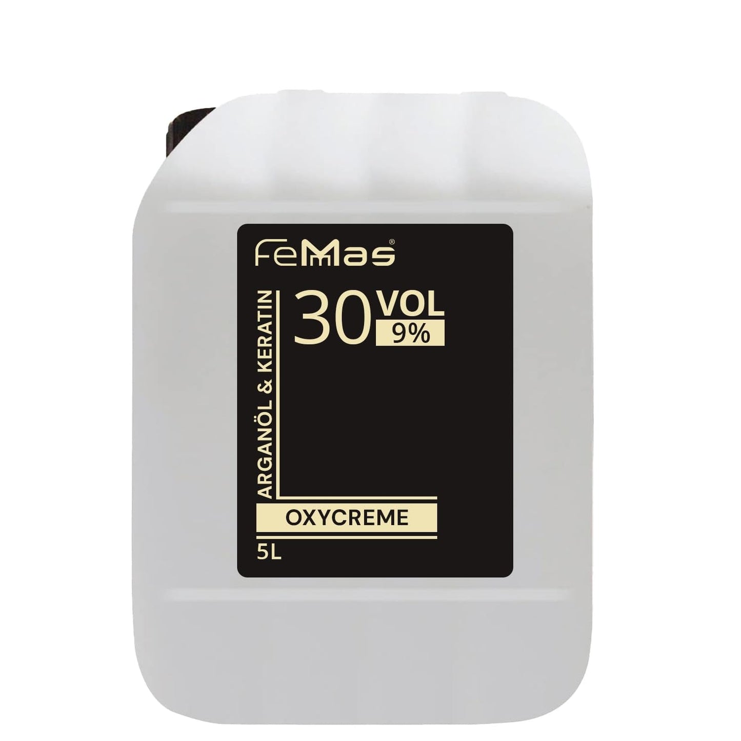 FemMas Oxycreme in 6% 1000 ml I Oxidatiemiddel voor het kleuren en verven van haar I Gemakkelijk aan te brengen en optimale fixatie I Ontwikkelaar voor uniforme resultaten van salonkwaliteit I Haarkleuringsontwikkelaar Haarverf Naty Shop 9 5 liter (1 pakje)