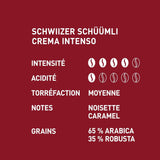 Schwiizer Schüümli Intenso, capsule, gemalen koffie 1kg - Intensiteit 4/5 - UTZ-certificaat (pak van 4)