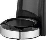 WMF Bueno espressomachine met glazen karaf, filterkoffie, 10 kopjes, aan/uitknop, antidruppelsysteem, oscillerend filter, automatische stop, verwarmingsplaat, 1000W