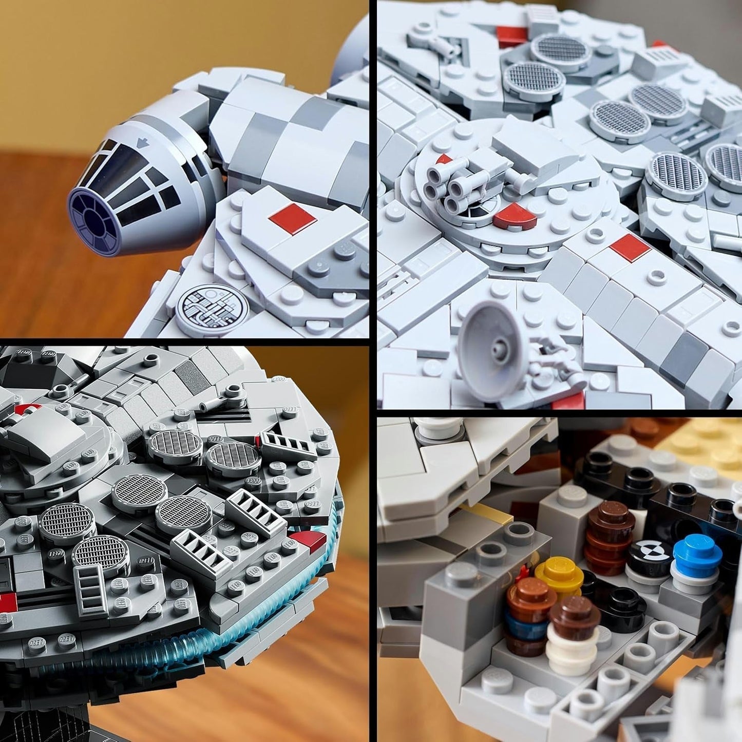 LEGO Star Wars Millennium Falcon 25-jarig jubileumset voor volwassenen Bouwbaar schip A New Hope Verzamelbaar ruimteschip Modelset Cadeaus voor mannen Vrouwen 75375 Bouwsets Bekijk de LEGO-Store