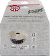 Dr. Oetker Gugelhupfform Ø 22 Cm BACK-TREND, Backform Für Gugelhupf, Runde Bundform Aus Stahl Mit Keramisch Verstärkter Antihaft-Beschichtung (Farbe: Creme/Anthrazit), Menge: 1 Stück Vormen en bakplaten Naty Shop