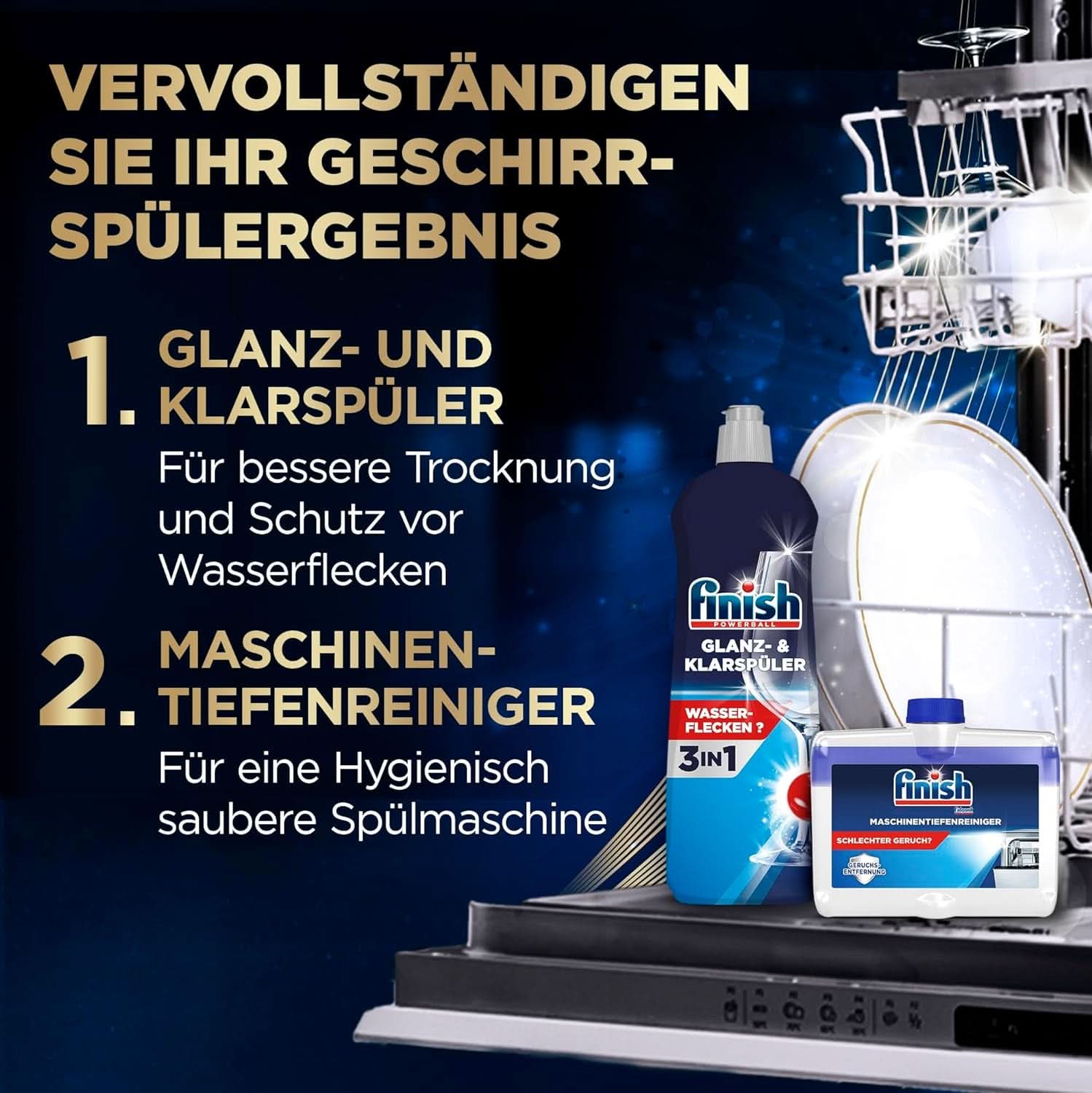 Finish Ultimate plus Infinity Shine Citrus Dishwasher Tabs - Tabletten voor vaatwasser, intensieve reiniging - 105 capsules, citroen Naty Shop