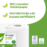 Jumbo Eco-toiletpapierrollen, 2-laags, handwascrème met reinigende, hydraterende en gladmakende formule - bloemengeur - 5L, 6 stuks (1-pack)