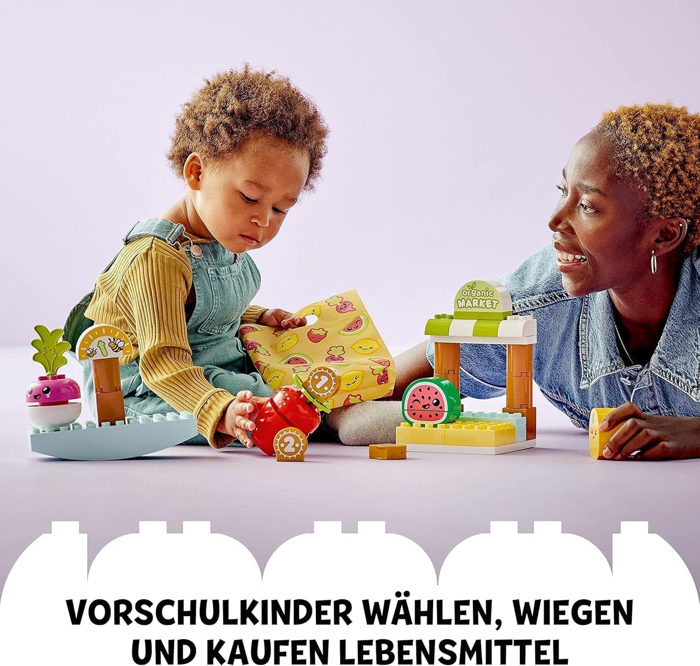 LEGO DUPLO Mijn eerste biologische markt, speelgoedwinkelset voor jongens en meisjes, educatief speelgoed voor peuters vanaf 1,5 jaar, groente- en fruitaccessoires 10983 Bouwsets Besuche den LEGO-Store