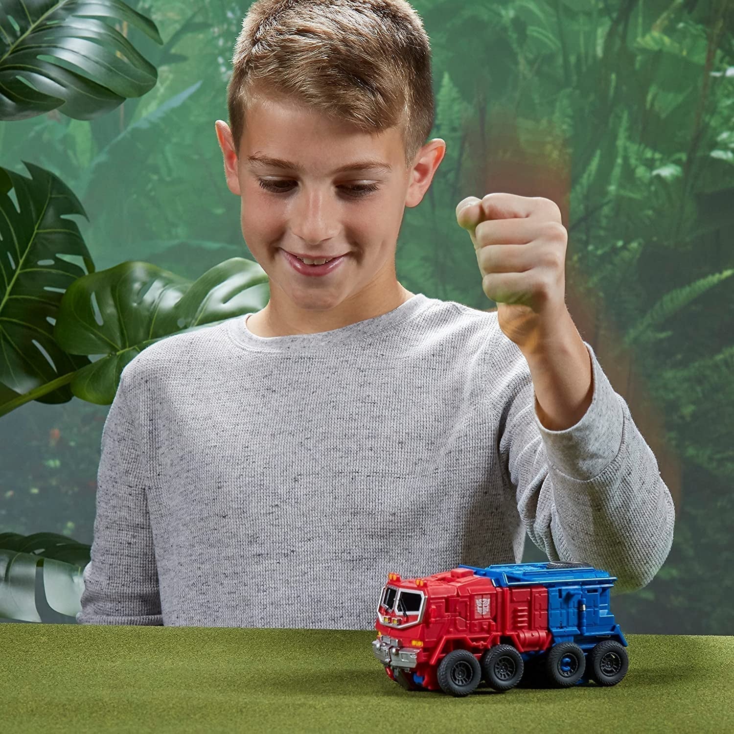 Transformers speelgoed voor de film Rise of the Beasts, Smash Changer Optimus Prime figuur van 6, 22,5 cm Actiefiguren Naty Shop