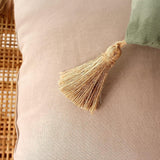 Quilt met 4 bobbels, jute, 90 X 190 Cm, klei, 2007AGCHLJT090190, 90 X 190 Cm Quilts en quilts Naty Shop