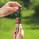 Gardena Koppelingsset: Slangkoppeling voor 13 mm (1/2 inch) en 15 mm (5/8 inch) verlenging, zelfs onder hoge waterdruk, eenvoudige montage (18283-20)