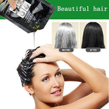 Instant Hair Colour Black Hair Dye Shampoo gaat 30 dagen mee Natuurlijke ingrediënten Naty Shop Haarverf